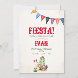INVITACION FIESTA MEXICANA
