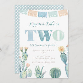 Invitación Fiesta mexicana 2 cumpleaños fiesta invita a un ni