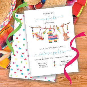 Invitación Fiesta mexicana Baby Shower Clothesline