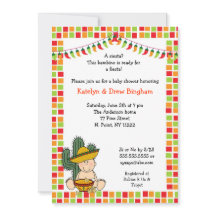 Fiesta mexicana Baby Shower invita a los chicos pi