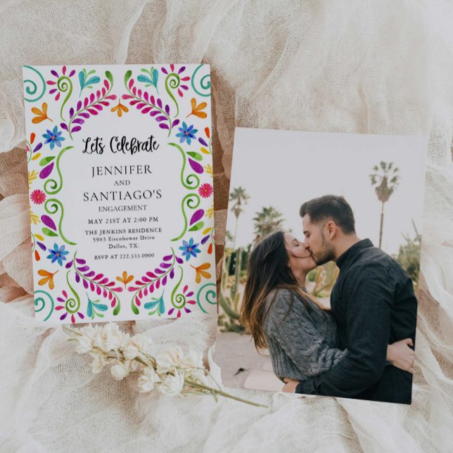 Invitación Fiesta mexicana celebremos la fiesta de compromiso (Subido por el creador)