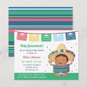 Invitación Fiesta Mexicana de Baby Shower Adorable
