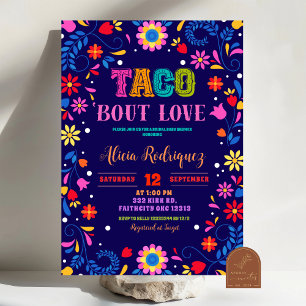 Invitación Fiesta Mexicana de Taco Bout Love Despedida de Sol