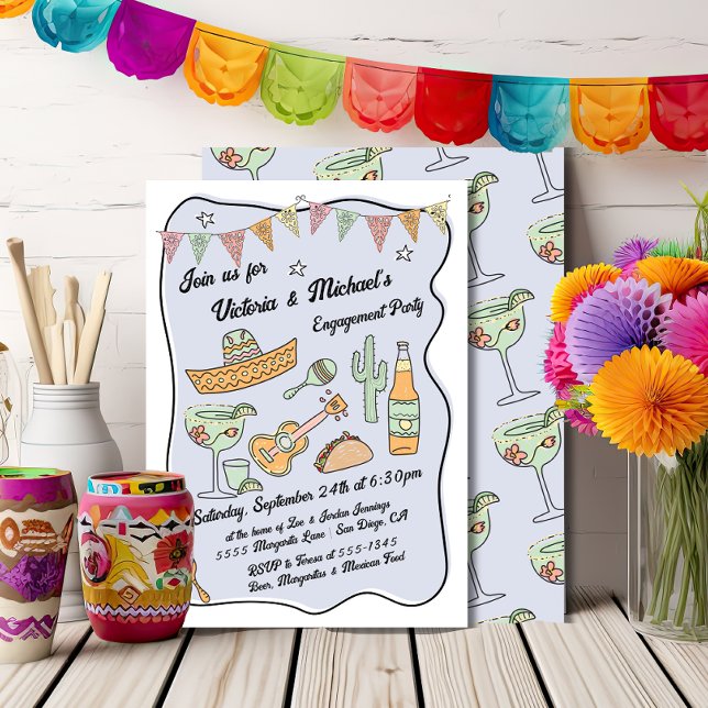 Invitación Fiesta mexicana divertida (Subido por el creador)