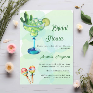 Invitación Fiesta mexicana fiesta green Bridal Shower