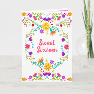 Invitación Fiesta Mexicana Floral Blanca y Rosa Cumpleaños 16