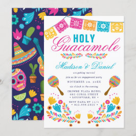 Invitación Fiesta Mexicana Floral Maraca Fiesta de Compromiso