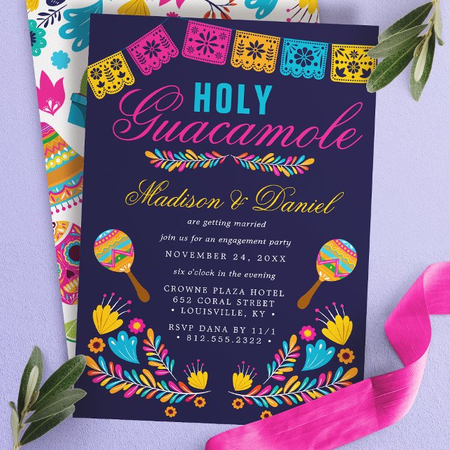 Invitación Fiesta Mexicana Floral Maraca Partido Compromiso (Subido por el creador)