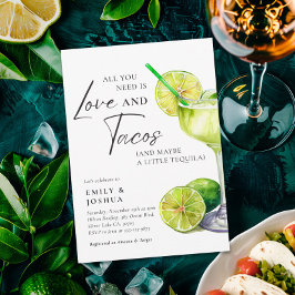 Invitación Fiesta mexicana Margarita Ducha de pareja