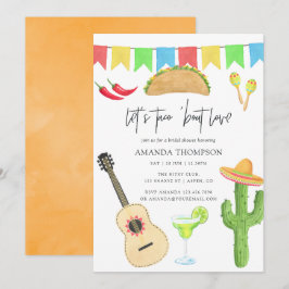 Invitación Fiesta Mexicana Taco 'bout Love Despedida de Solte