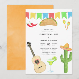 Invitación Fiesta Mexicana Taco 'bout Love Ducha de Parejas