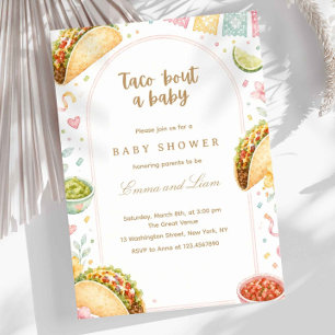 Invitación Fiesta Mexicana Taco 'Bout una Fiesta de Bebé