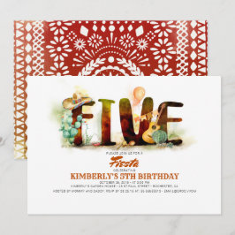 Invitación Fiesta Mexicana V Fiesta de Cumpleaños