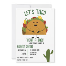 Fiesta mexicana vamos a taco Baby Shower Invitatio