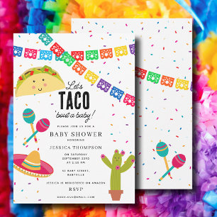 Invitación Fiesta Mexicana - ¡Vamos a taco 'Bout una lluvia d