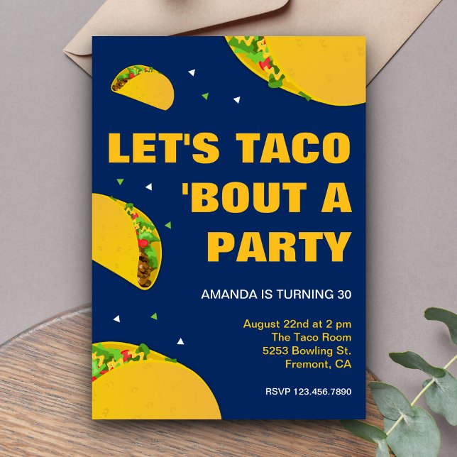 Invitación Fiesta mexicana | Vamos Taco 'Bout a cumpleaños Fi (Subido por el creador)