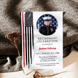 Invitación Fiesta Militar de Jubilación Marina, Bandera de la