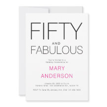 Fiesta mínima de 50 años y fabulosa