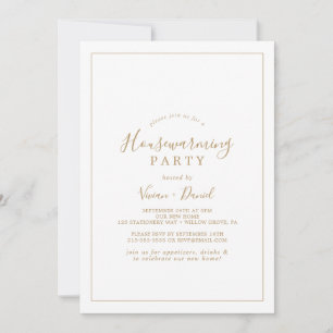Invitación Fiesta minimalista de cambio de hogar