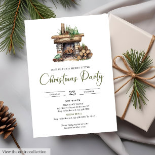 Invitación Fiesta minimalista neutral de acuarela rústica