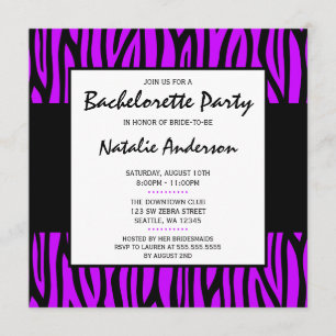 Invitación Fiesta moderna de bachillerato morado
