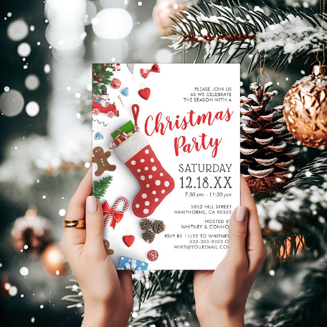 Invitación Fiesta moderna de Navidad (Subido por el creador)