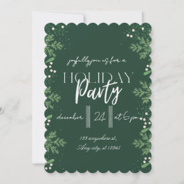 Invitación Fiesta moderna de Navidad alegre