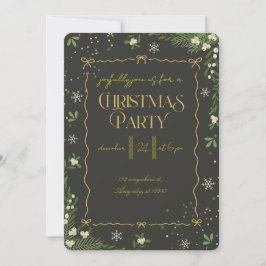 Invitación Fiesta moderna de Navidad alegre