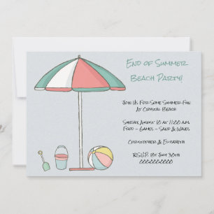 Invitación Fiesta Moderna de Playa