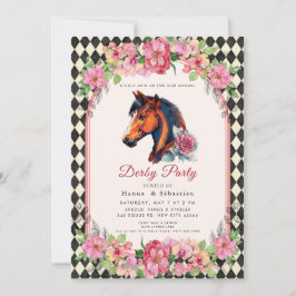 Invitación Fiesta Moderna Derby de Caballos Ecuestre 
