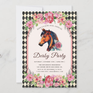 Invitación Fiesta Moderna Derby de Caballos Ecuestre