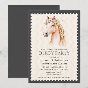 Invitación Fiesta Moderna Derby de Caballos Ecuestre