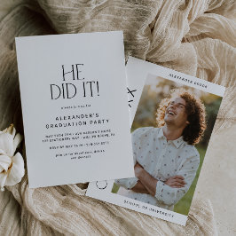 Invitación Fiesta Moderna Lo Hizo Fotos De La Fiesta De Gradu