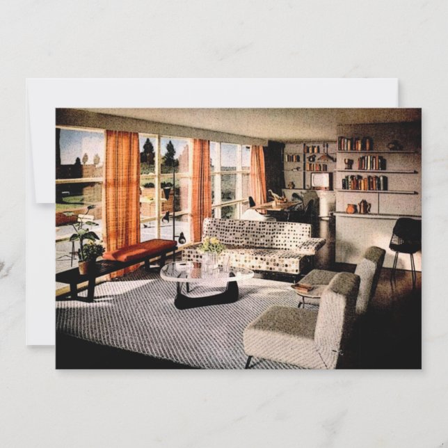 Invitación Fiesta moderno para el calentamiento de la viviend (Anverso)