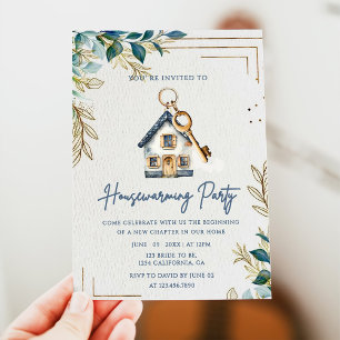 Invitación Fiesta moderno y elegante de la casa