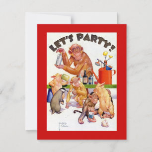 Invitación Fiesta Monkey Shines