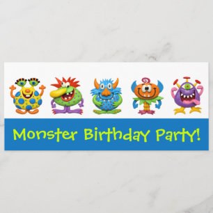 Invitación Fiesta Monster