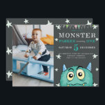 Invitación Fiesta Monster Kids Foto de cumpleaños<br><div class="desc">Diseño de invitaciones a Fiestas de cumpleaños para niños. Puedes visitar mi tienda por productos más hermosos.</div>