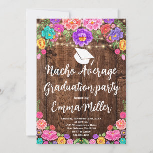 Invitación Fiesta Nacho Promedio de Graduación