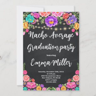 Invitación Fiesta Nacho Promedio de Graduación