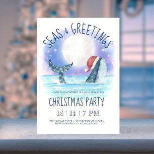 Invitación Fiesta Naval de Navidad con Santa Ballena