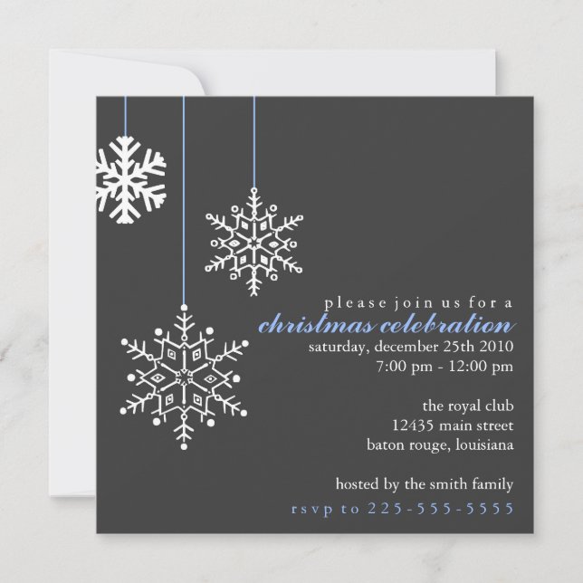 Invitación Fiesta Navidades (Anverso)