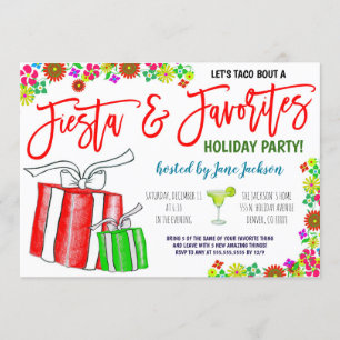 Invitación Fiesta Navidades de cosas favoritas