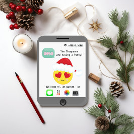 Invitación Fiesta Navidades de emoji