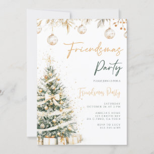 Invitación Fiesta navideña amistosa