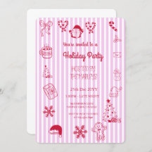 Fiesta navideña caprichosa dibujada a mano