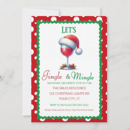 Invitación Fiesta Navideña con Brindis y Compañía