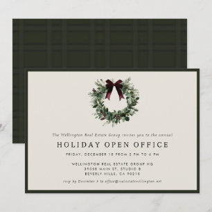 Invitación Fiesta Navideña Corporativa Festiva de Navidad