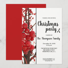 Invitación Fiesta navideña de Berry Merry Fiesta