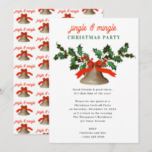 Invitación Fiesta Navideña de Jingle y Mingle